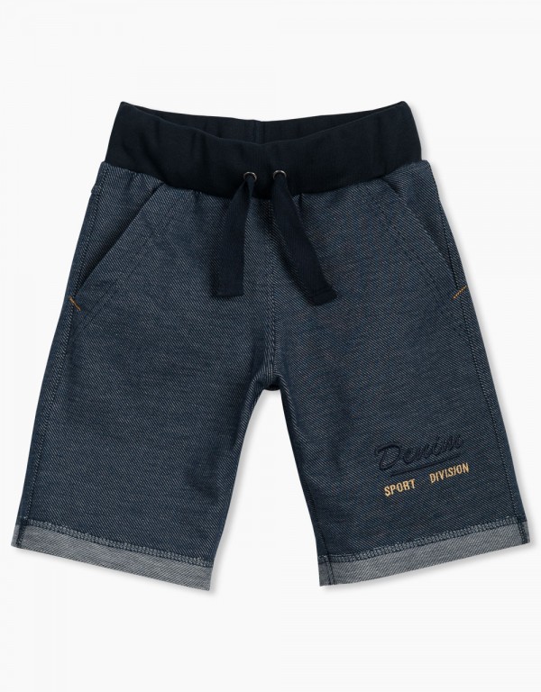 Bermuda kratke hlače Jeans z vezenjem Denim Sport