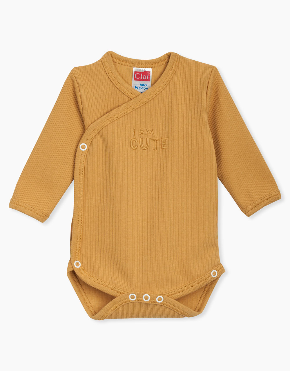 Bodi na preklop dolgi rokav z vezenjem I Am Cute