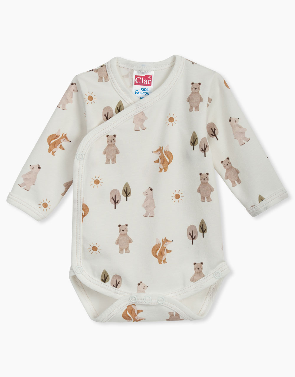 Bodi na preklop DR s potiskom Forest Animals