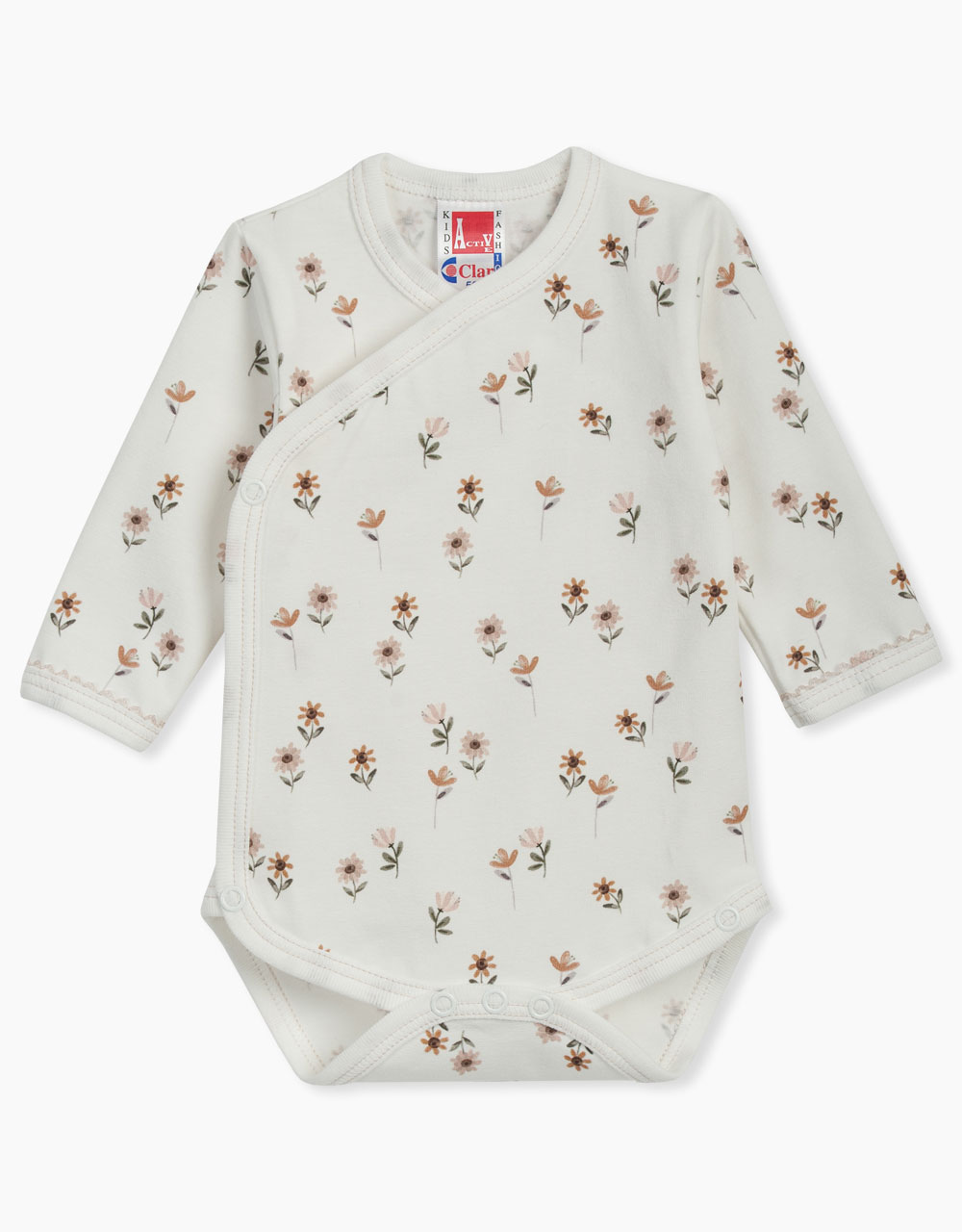 Bodi na preklop DR s potiskom ljubkih rožic