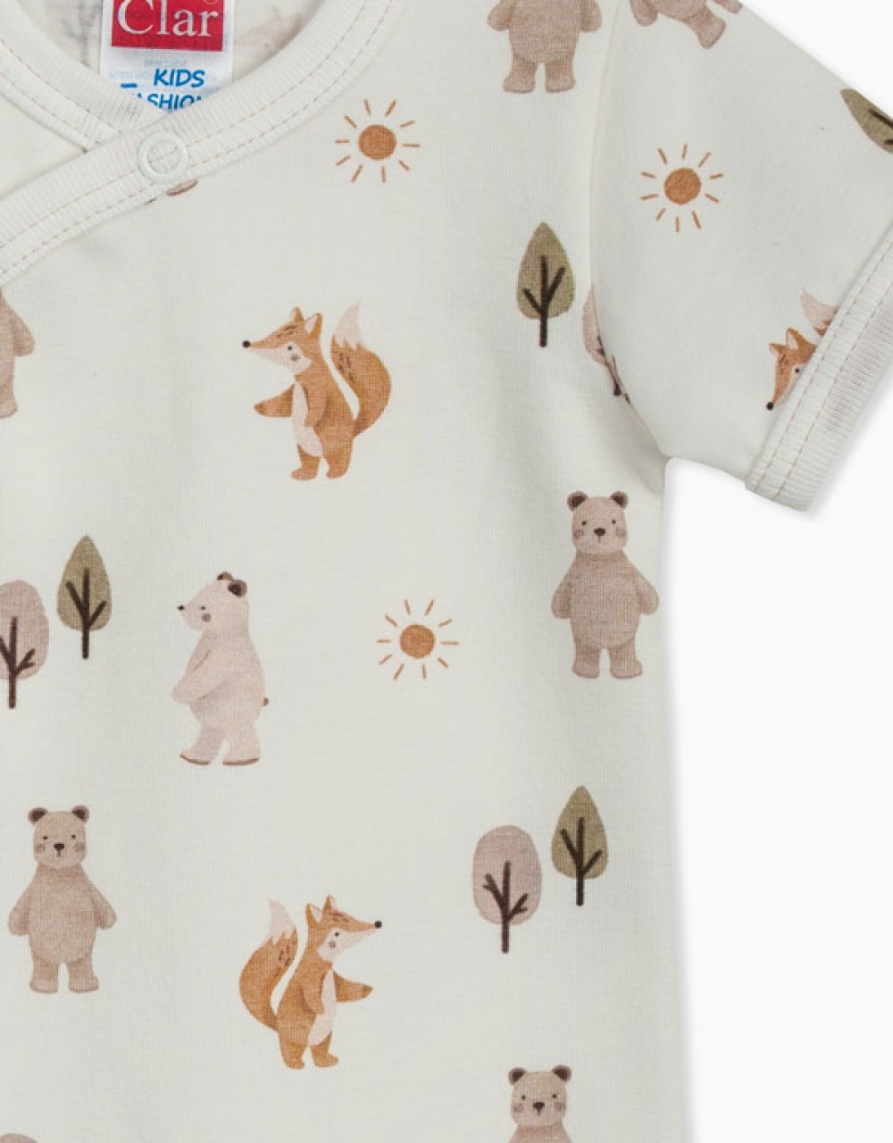 Bodi na preklop KR s potiskom Forest Animals