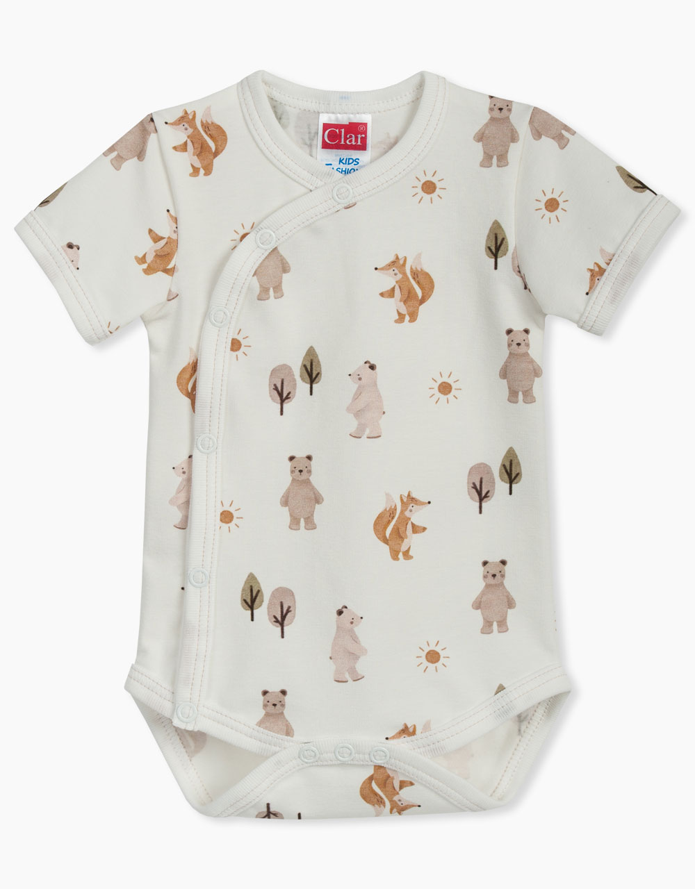 Bodi na preklop KR s potiskom Forest Animals