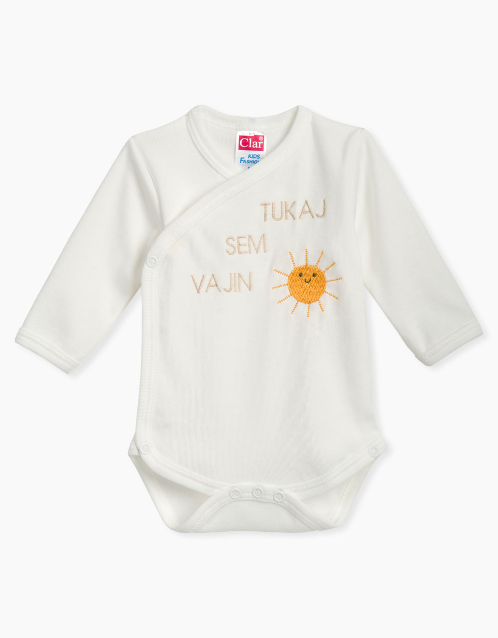 Bodi za dojenčka z napisom tukaj sem vajin sonček