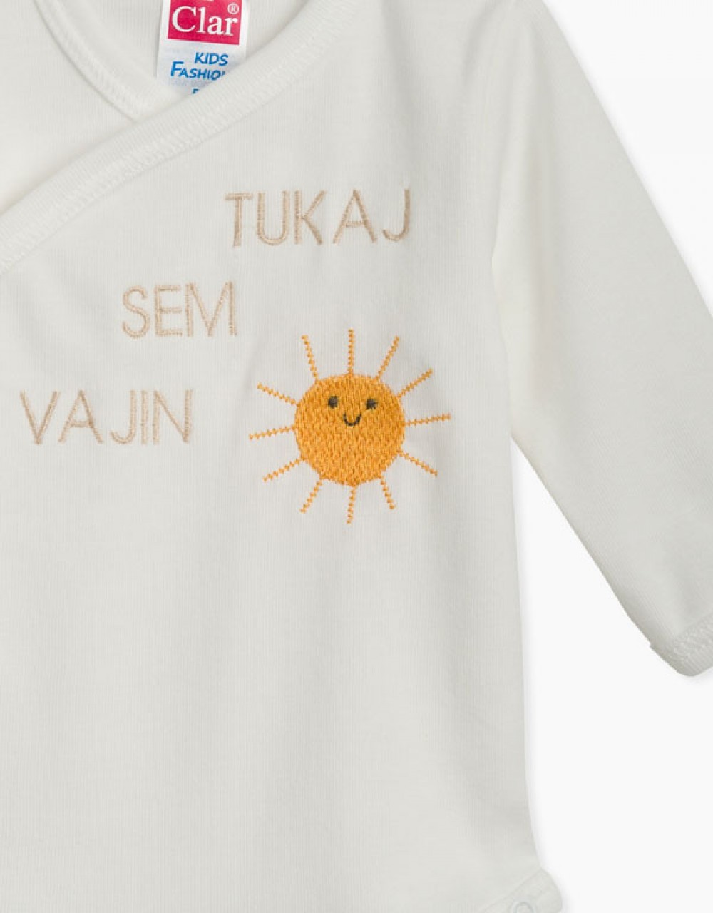 Bodi za dojenčka z napisom tukaj sem vajin sonček