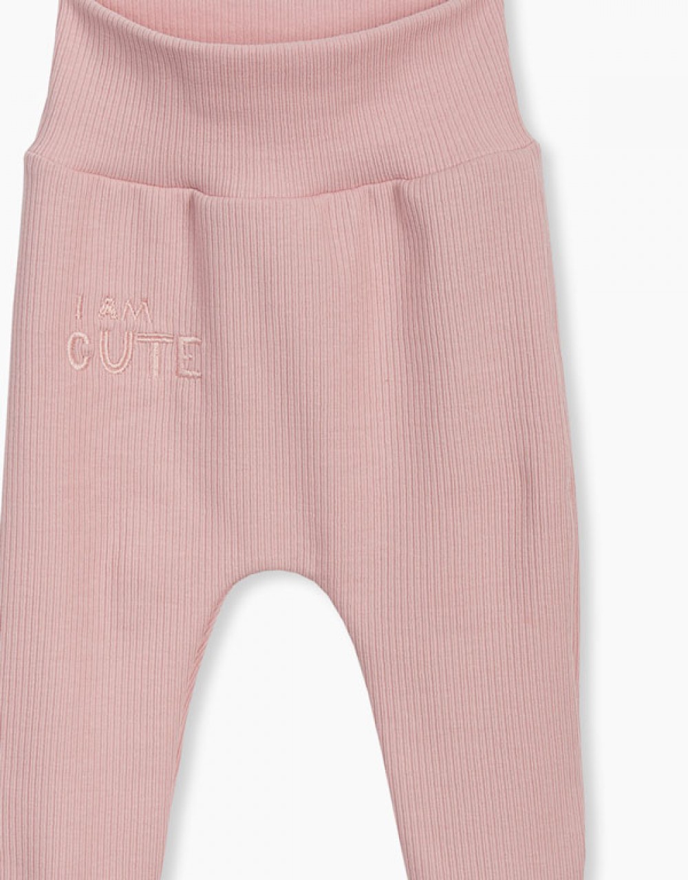 Hlače do pasu s stopali z vezenjem I Am Cute