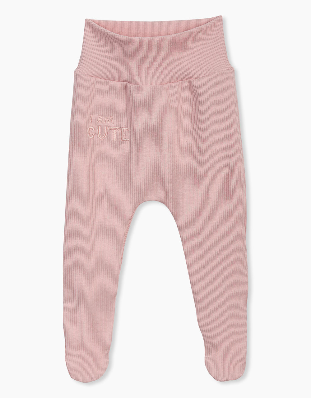 Hlače do pasu s stopali z vezenjem I Am Cute