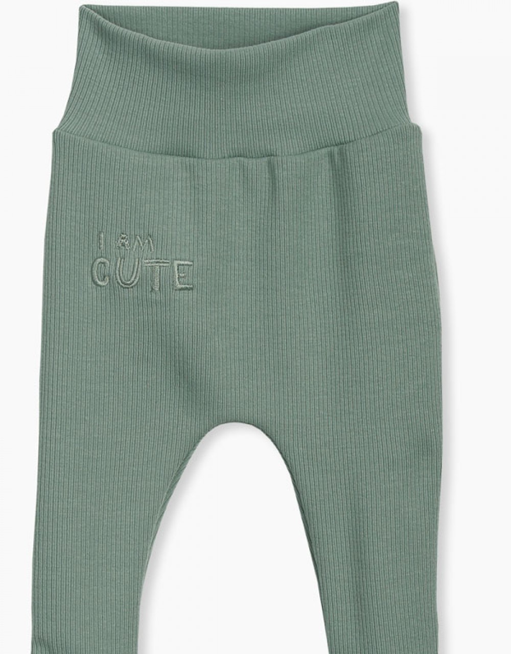 Hlače do pasu s stopali z vezenjem I Am Cute