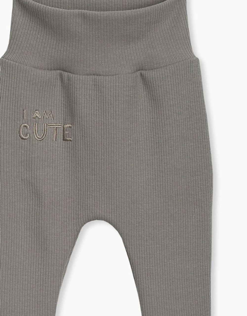 Hlače do pasu s stopali z vezenjem I Am Cute