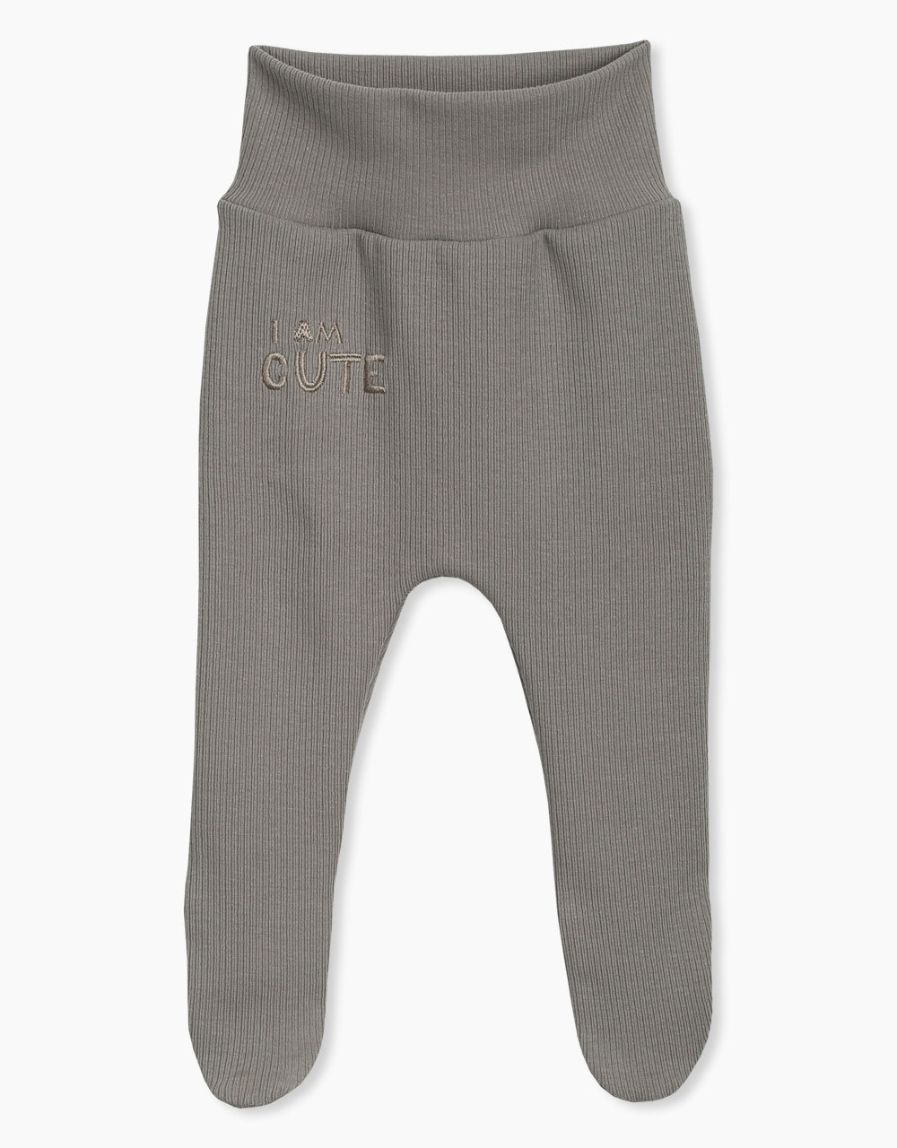 Hlače do pasu s stopali z vezenjem I Am Cute