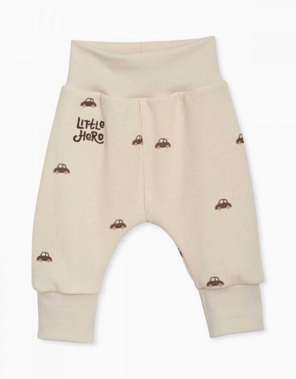 Komplet za dojenčka 4 delni Natural avtomobilčki