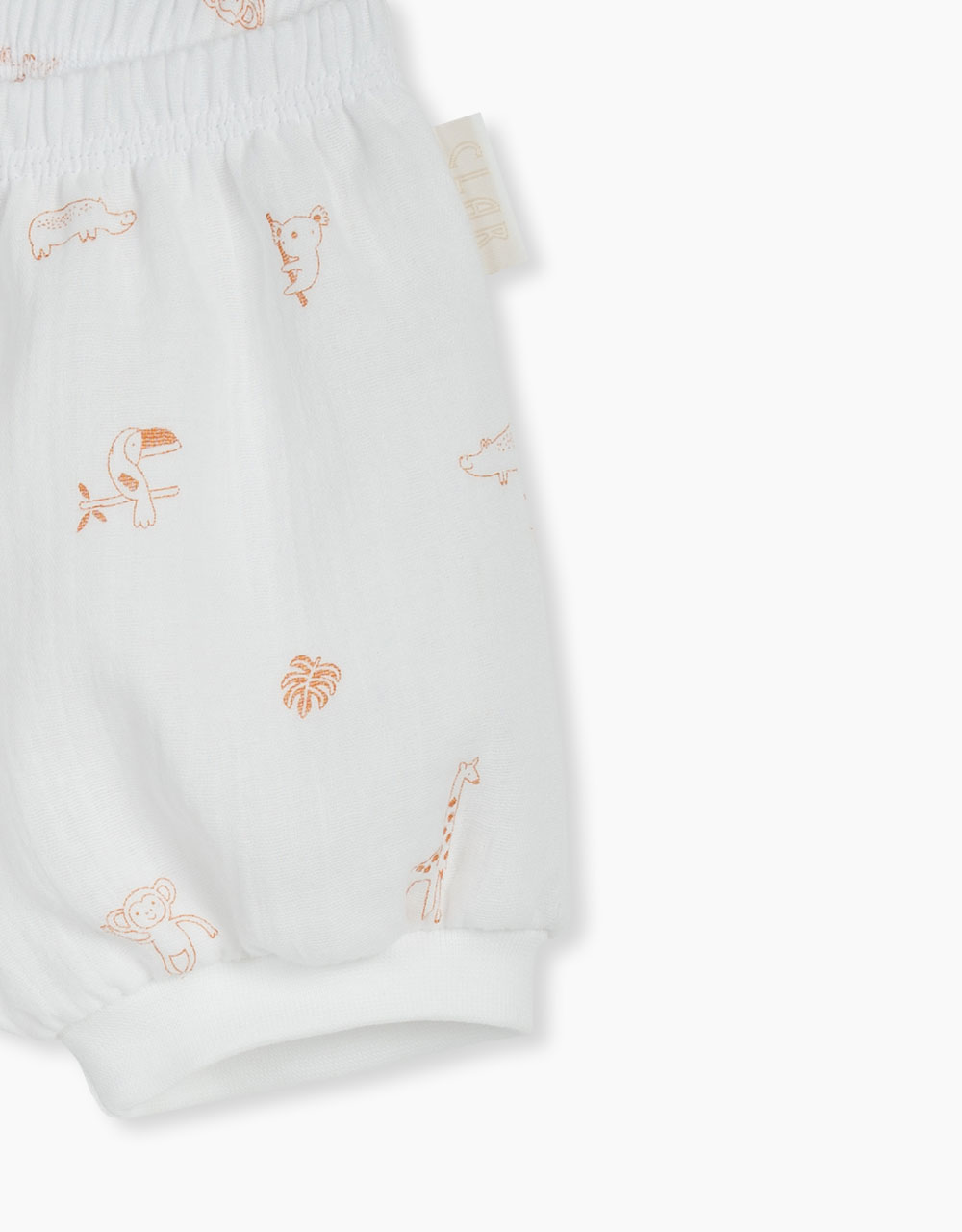 Kratke hlače za dojenčke iz bombažnega muslina