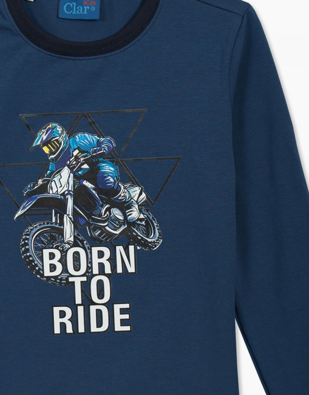 Majica dolgi rokav s potiskom Born To Ride