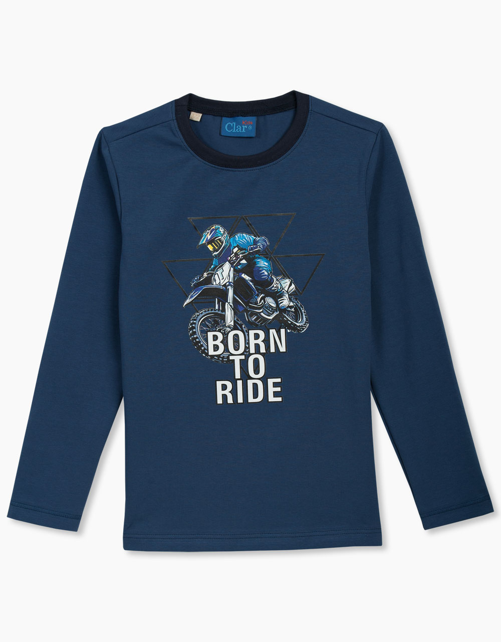 Majica dolgi rokav s potiskom Born To Ride