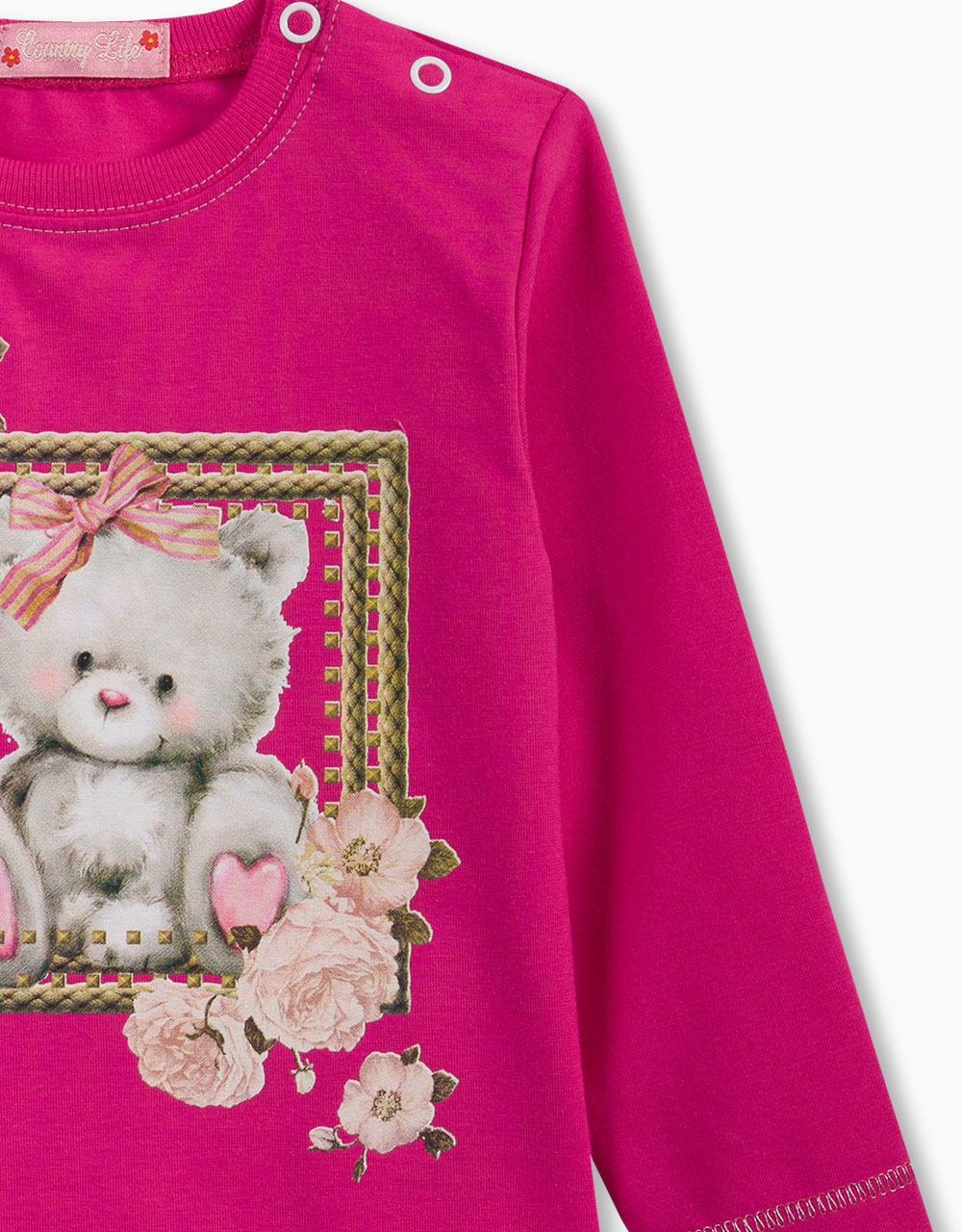 Majica dolgi rokav s potiskom moj medvedek