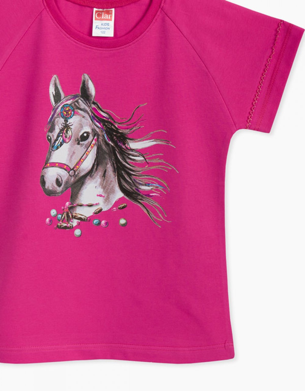 Majica kratek rokav s poslikavo konjička