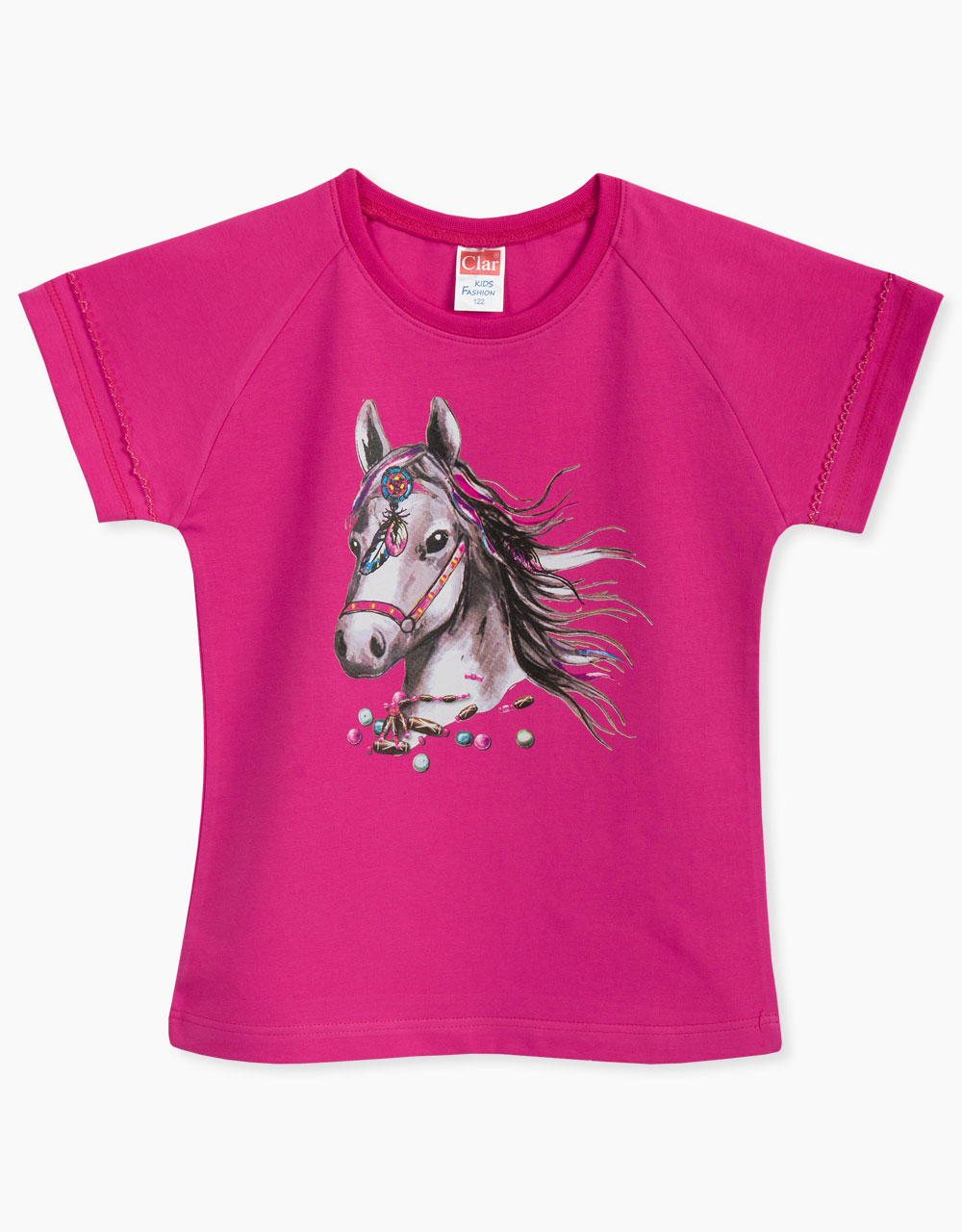 Majica kratek rokav s poslikavo konjička