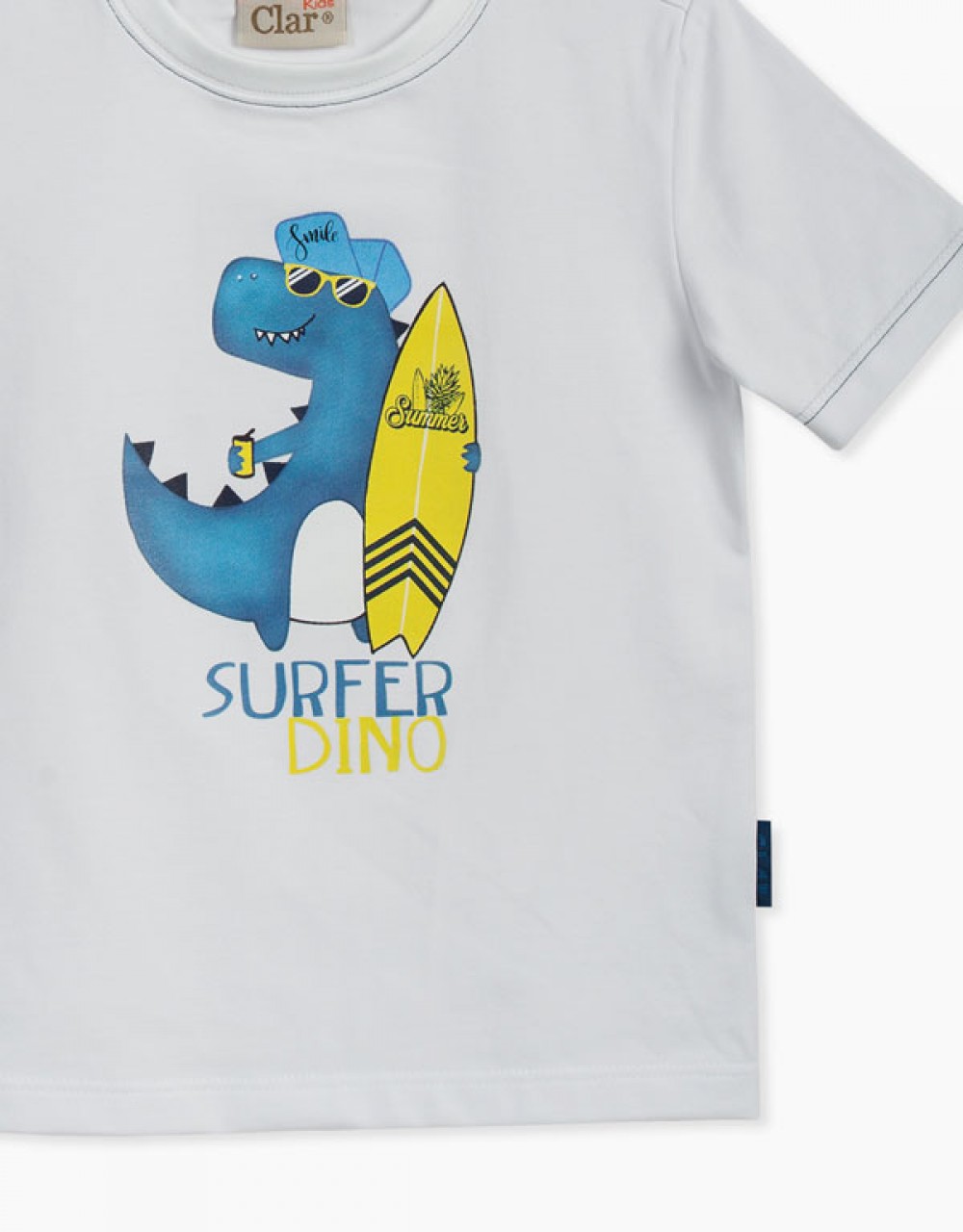 Majica kratek rokav s poslikavo Surfer Dino