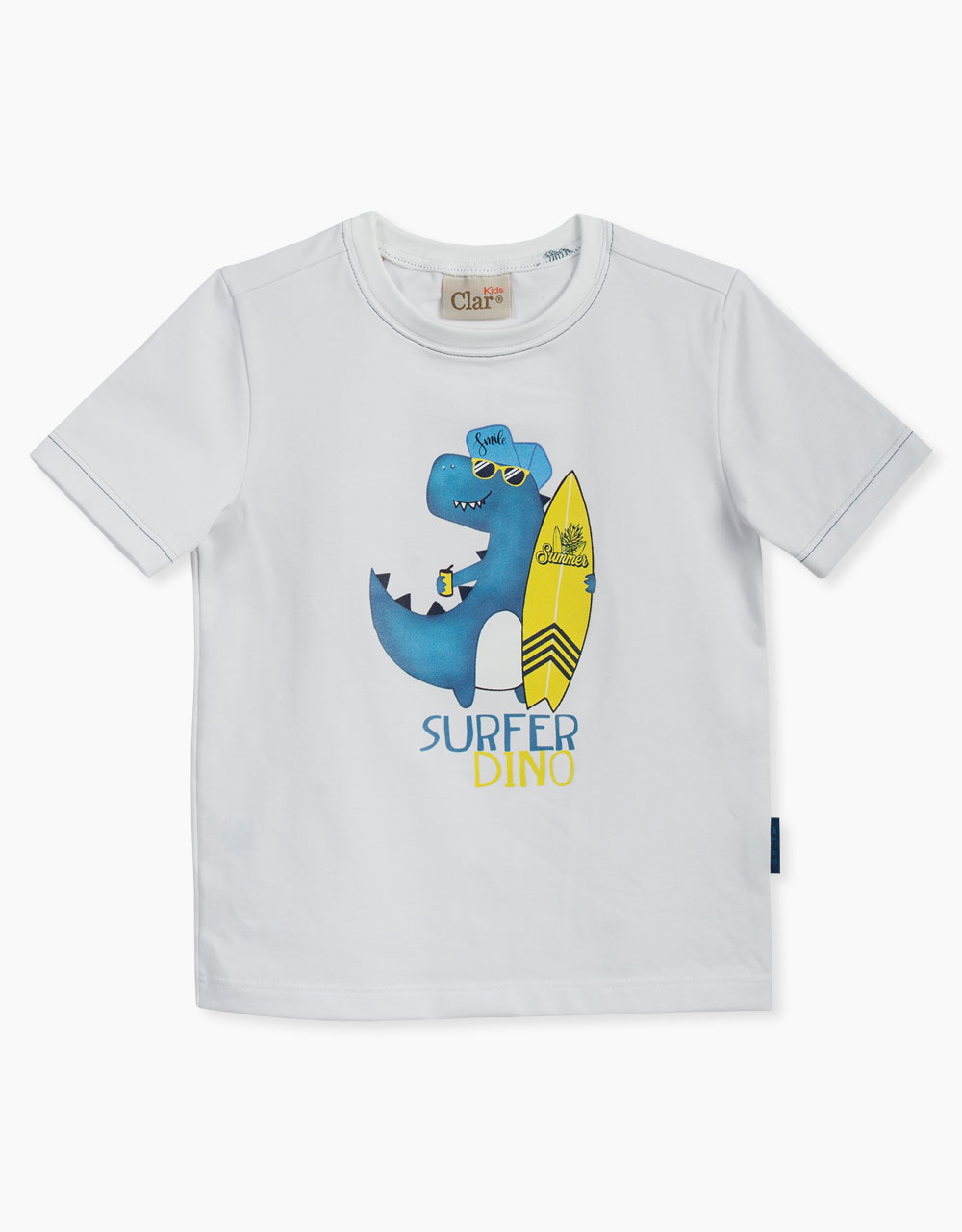 Majica kratek rokav s poslikavo Surfer Dino