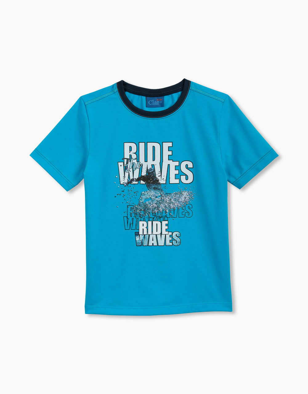 Majica kratek rokav z grafiko Ride Waves