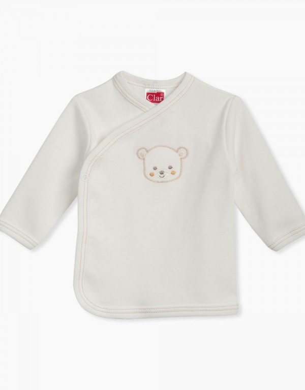 Majica na preklop iz bombaža medvedek Little Bear