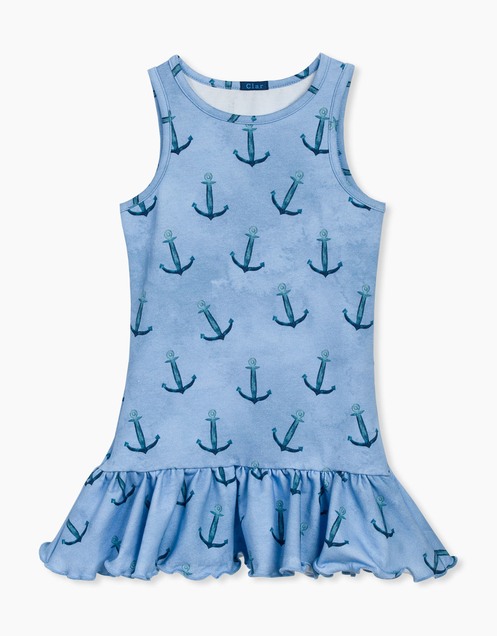 Obleka iz lahkega sweat materiala s potiskom