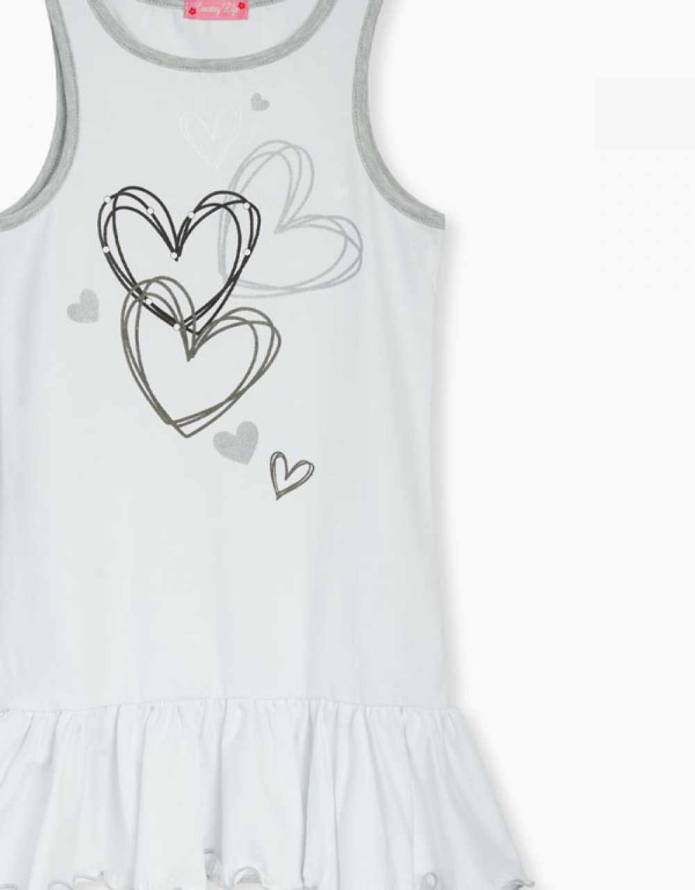 Obleka z grafiko srček