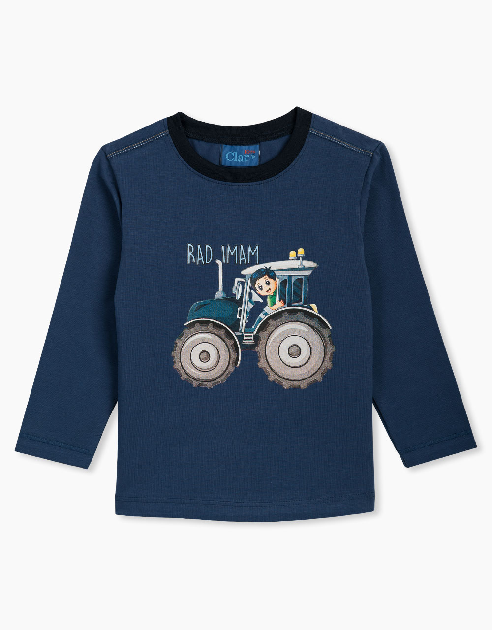 Otroška majica dolgi rokav rad imam traktor
