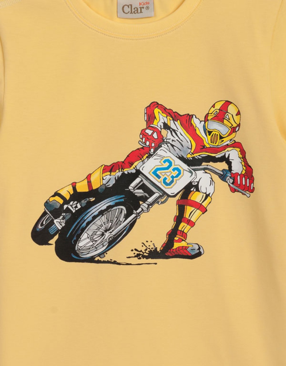 Otroška majica kratek rokav z grafiko Motokros