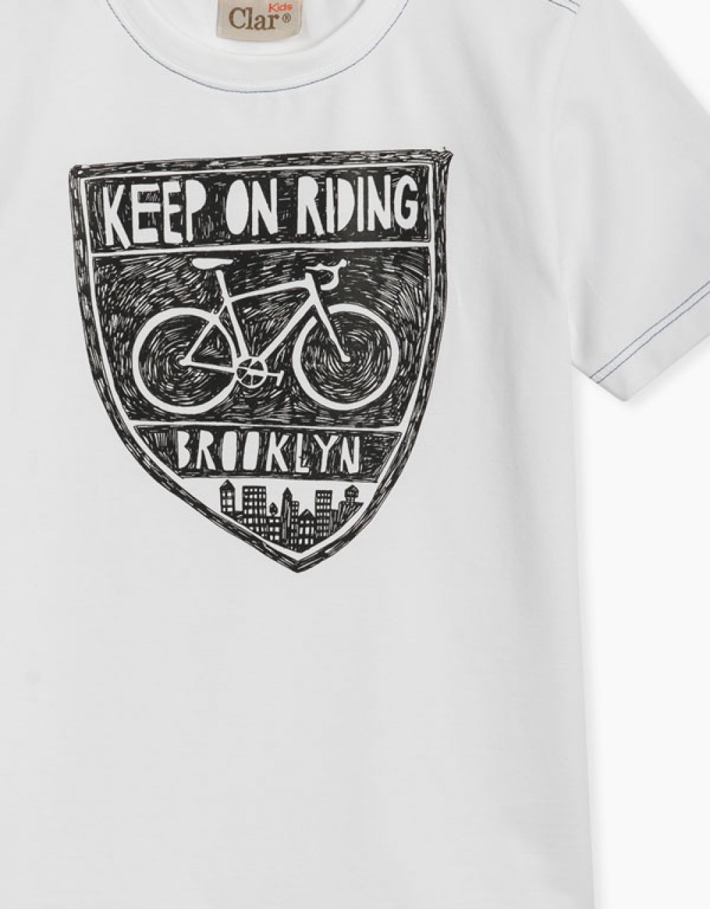 Otroška majica kratek rokav za fantke Keep Riding