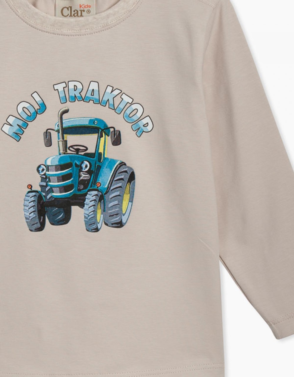 Otroška majica z dolgimi rokavi Moj traktor