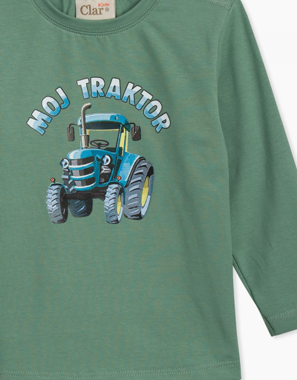 Otroška majica z dolgimi rokavi Moj traktor