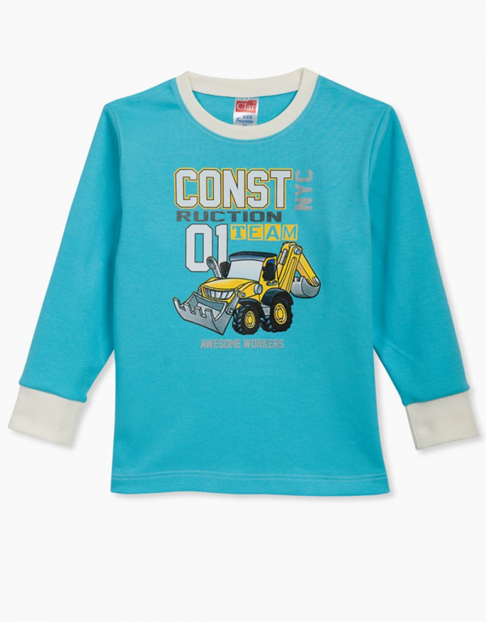 Otroška pižama iz bombaža veliki bager