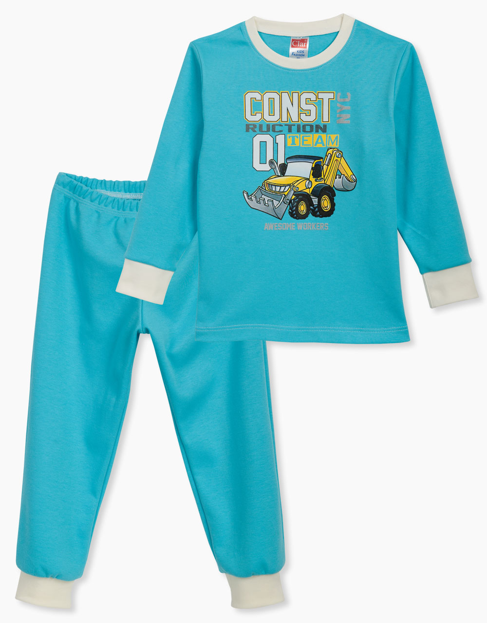 Otroška pižama iz bombaža veliki bager
