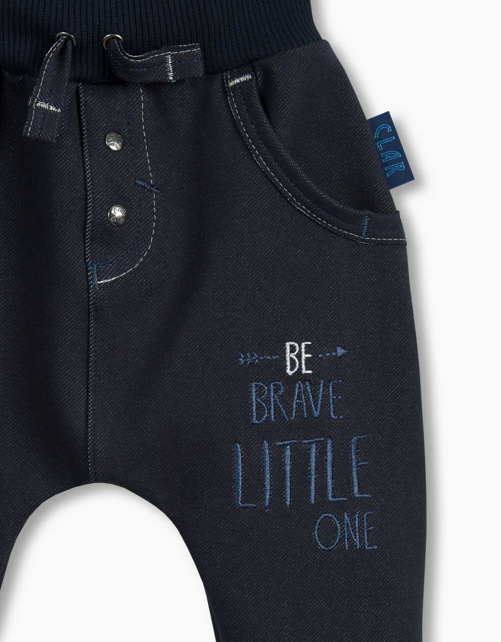 Otroške baggy hlače jeans jersey Little One