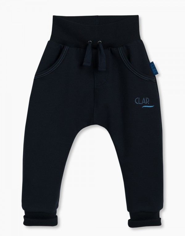 Otroške baggy hlače z vezenim napisom