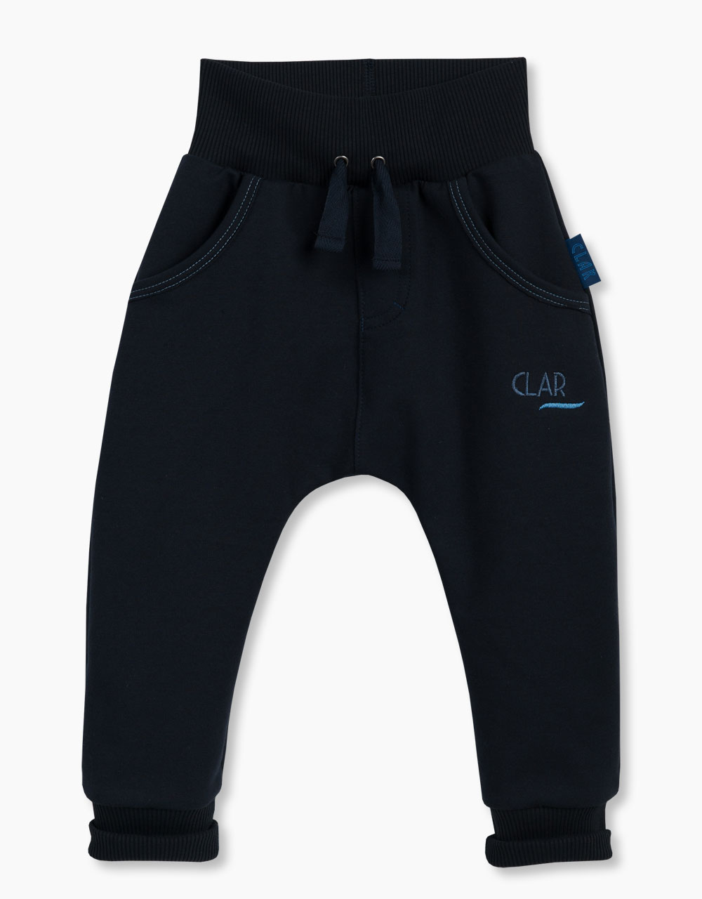 Otroške baggy hlače z vezenim napisom