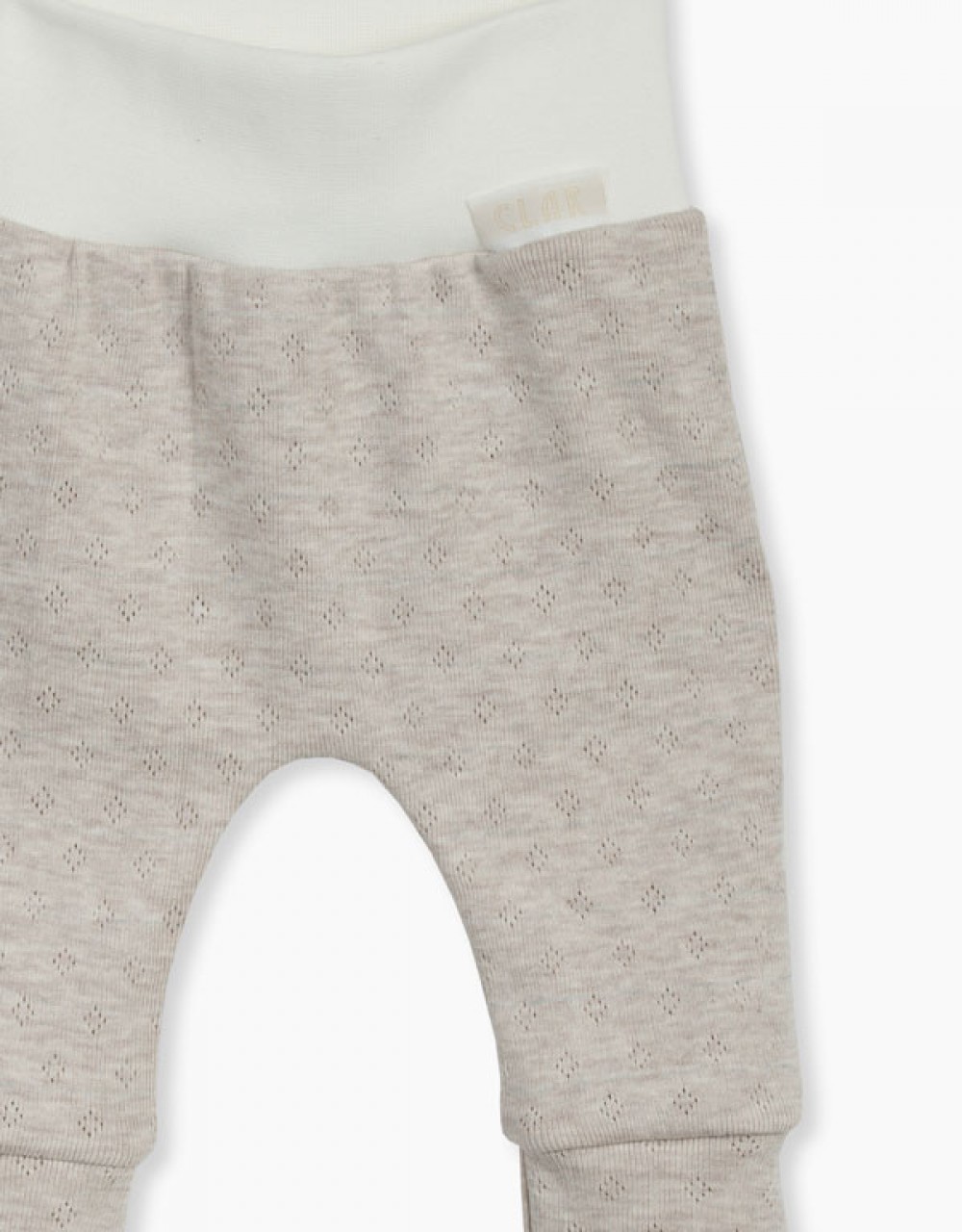 Otroške hlače legice do pasu z žakardnim vzorcem