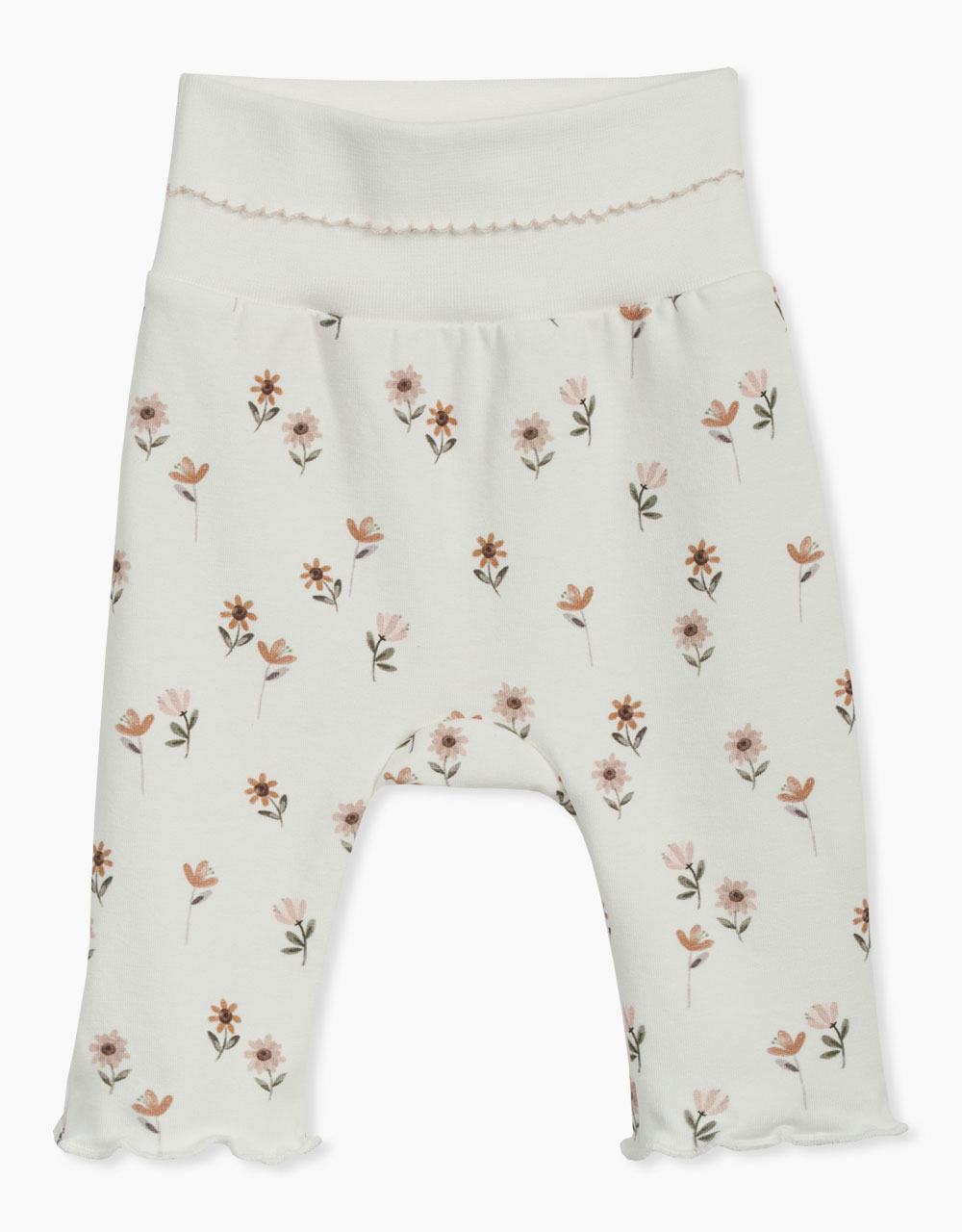 Otroške hlače legice s potiskom ljubkih rožic