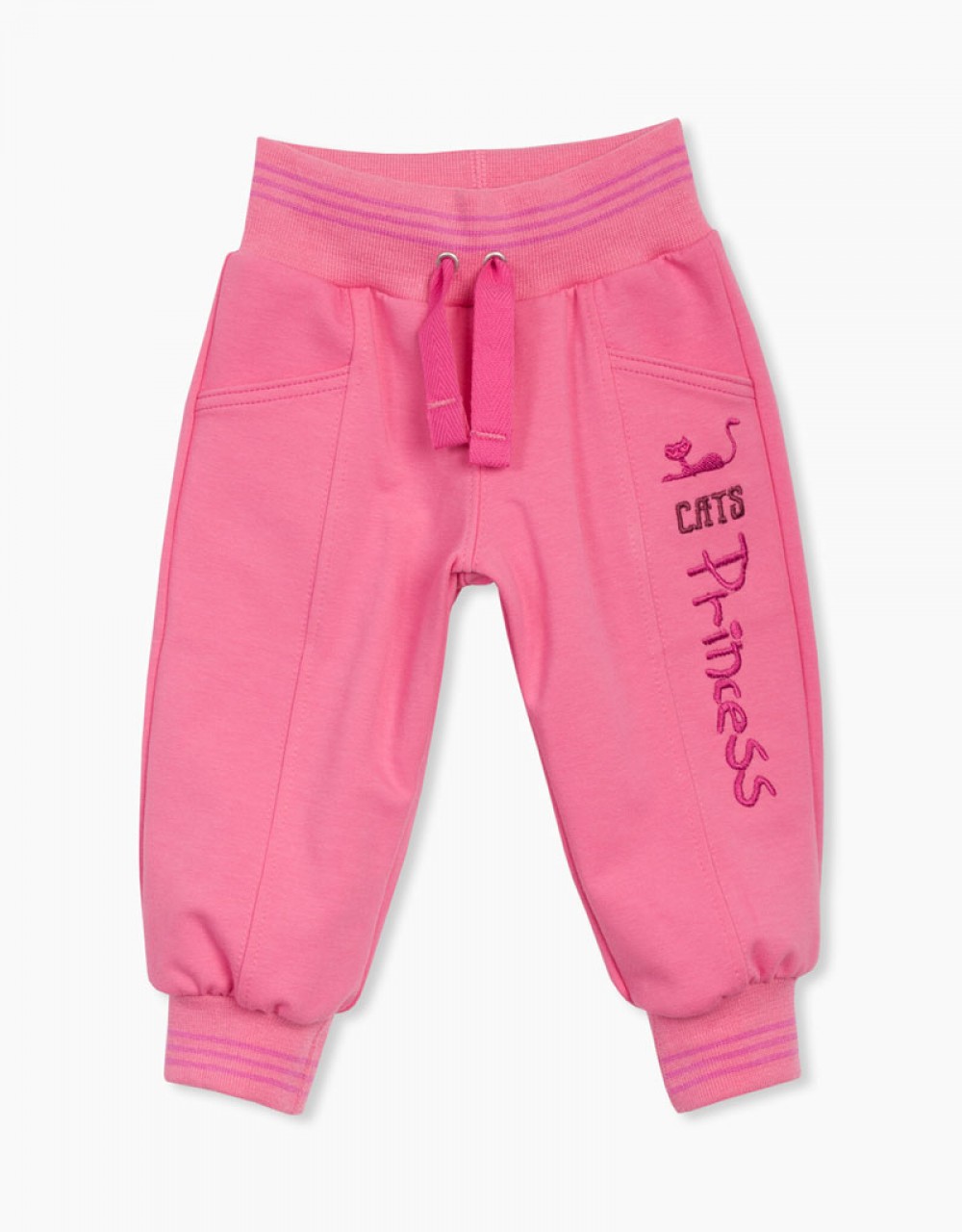 Otroške hlače s pletenimi elastičnimi patenti