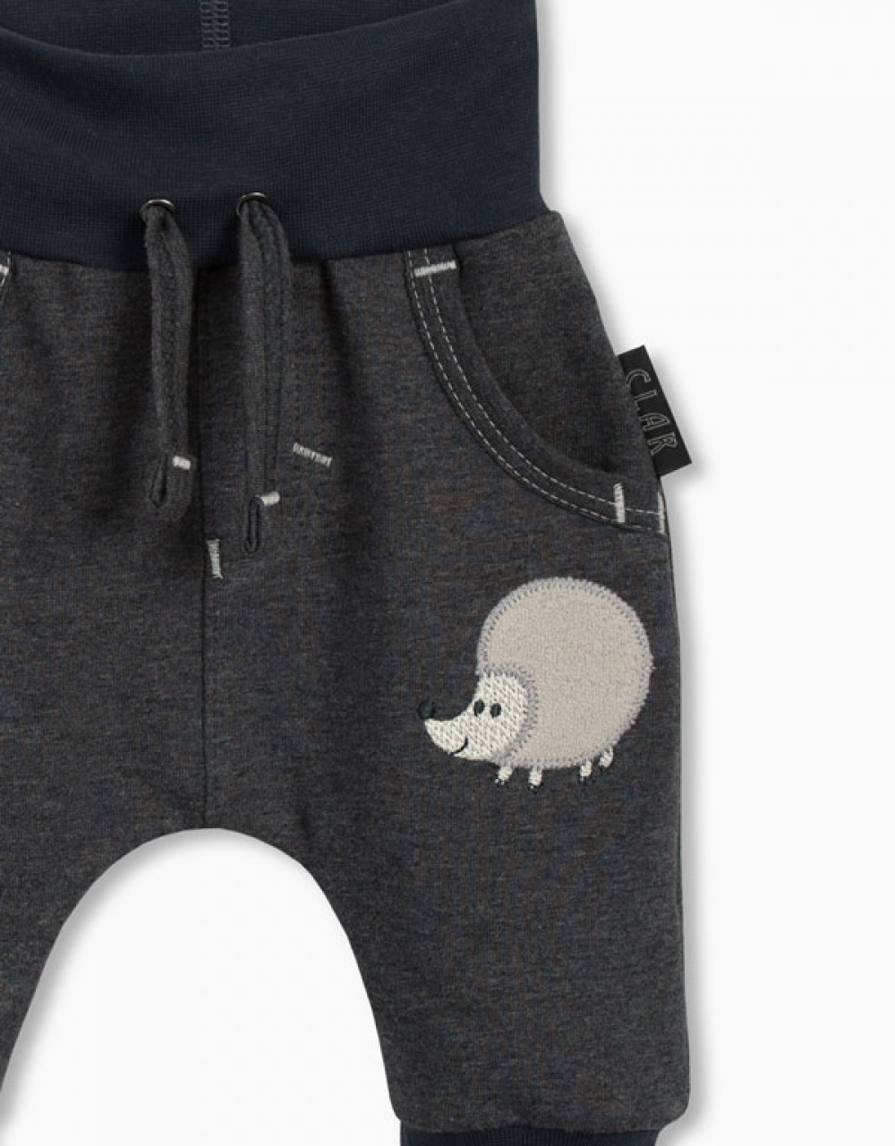 Otroške termo bombažne baggy hlače mali ježek