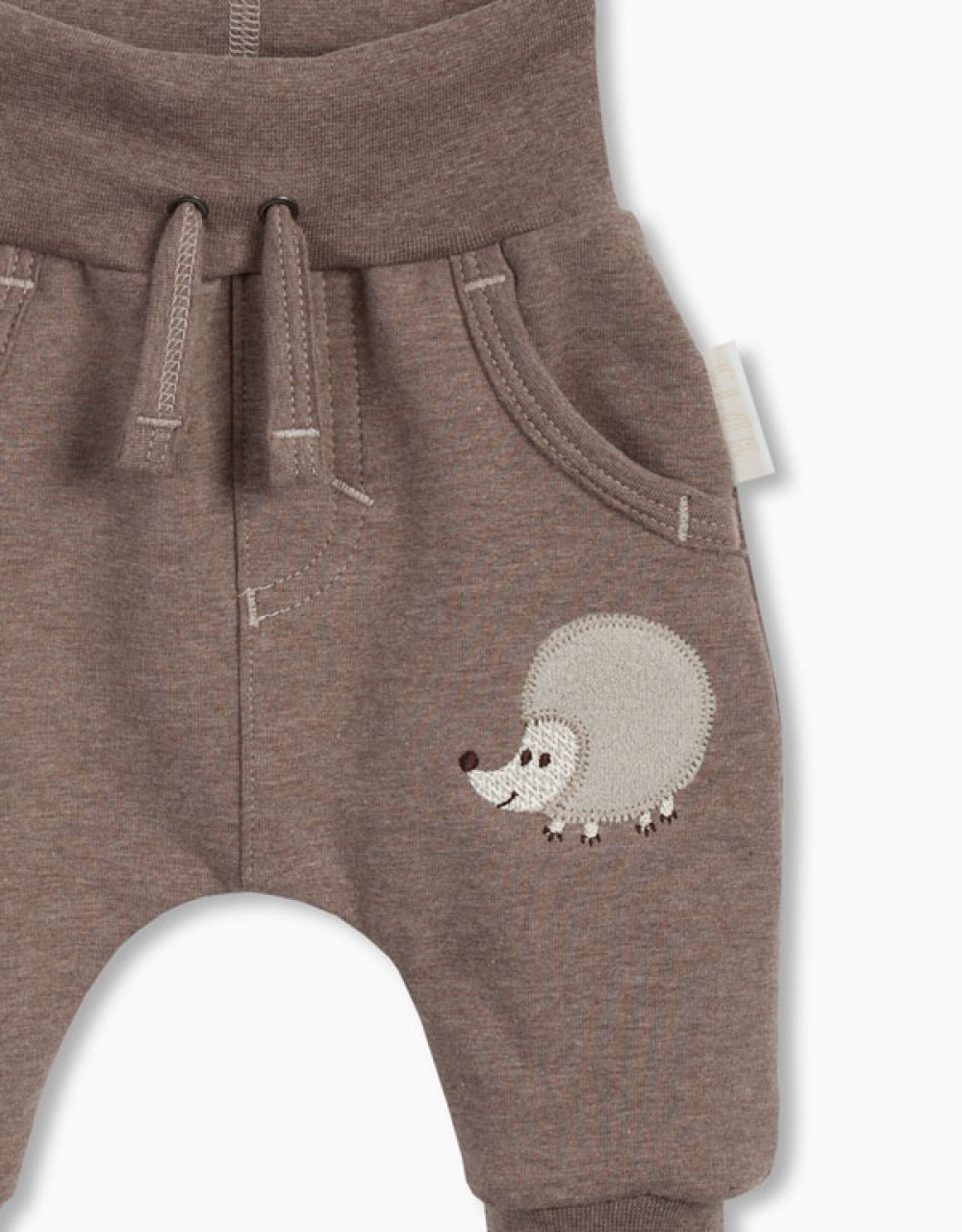 Otroške termo bombažne baggy hlače mali ježek