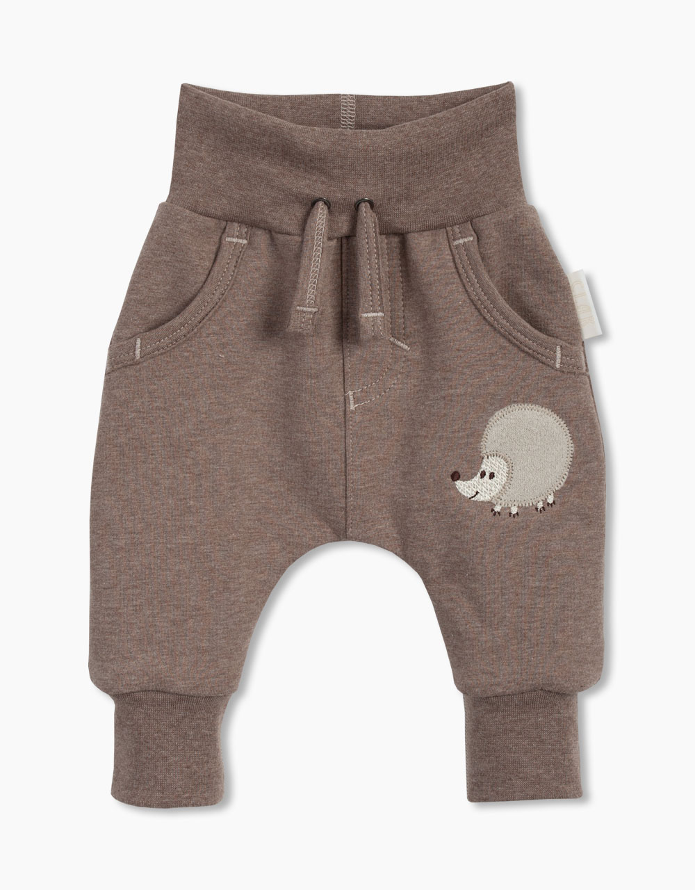 Otroške termo bombažne baggy hlače mali ježek