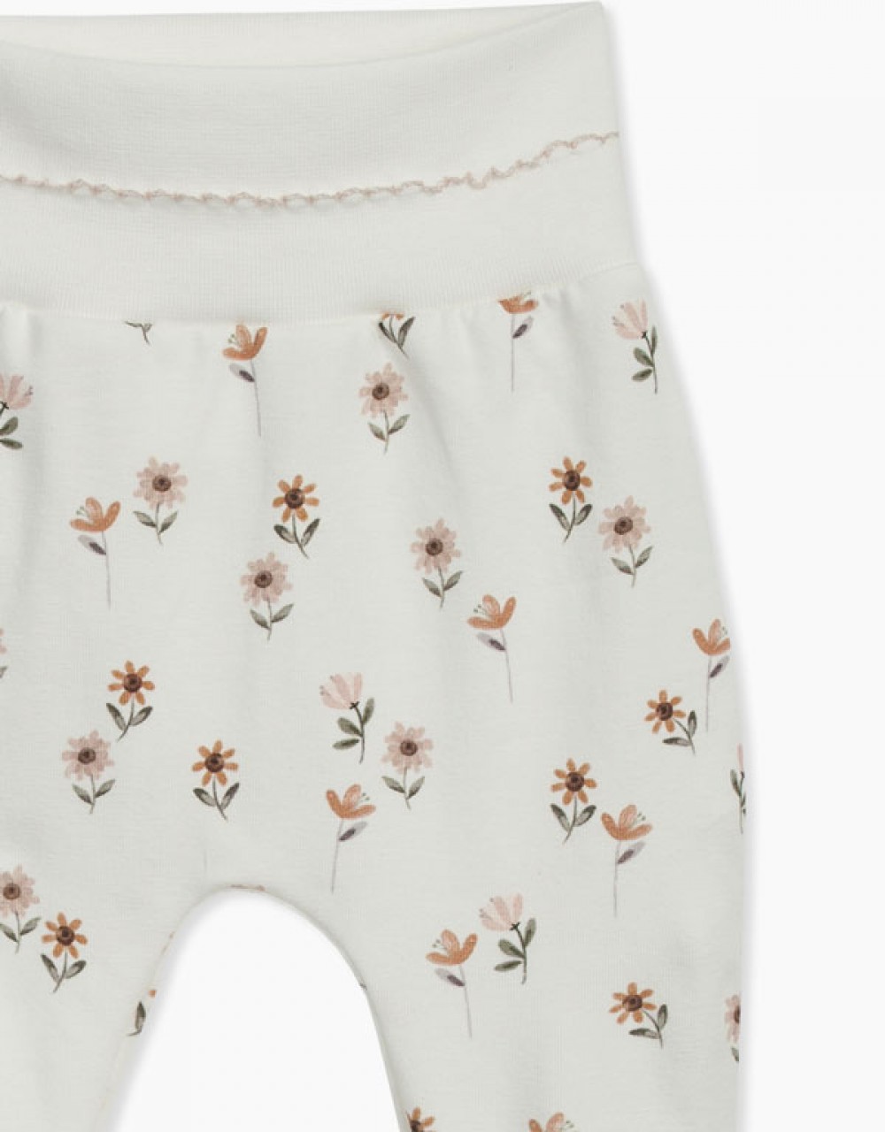 Otroške žabice do pasu s potiskom ljubkih rožic