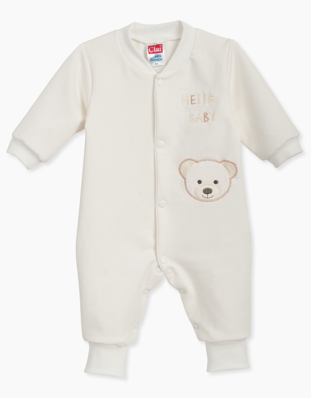 Pajac brez stopal z vezenim medvedkom