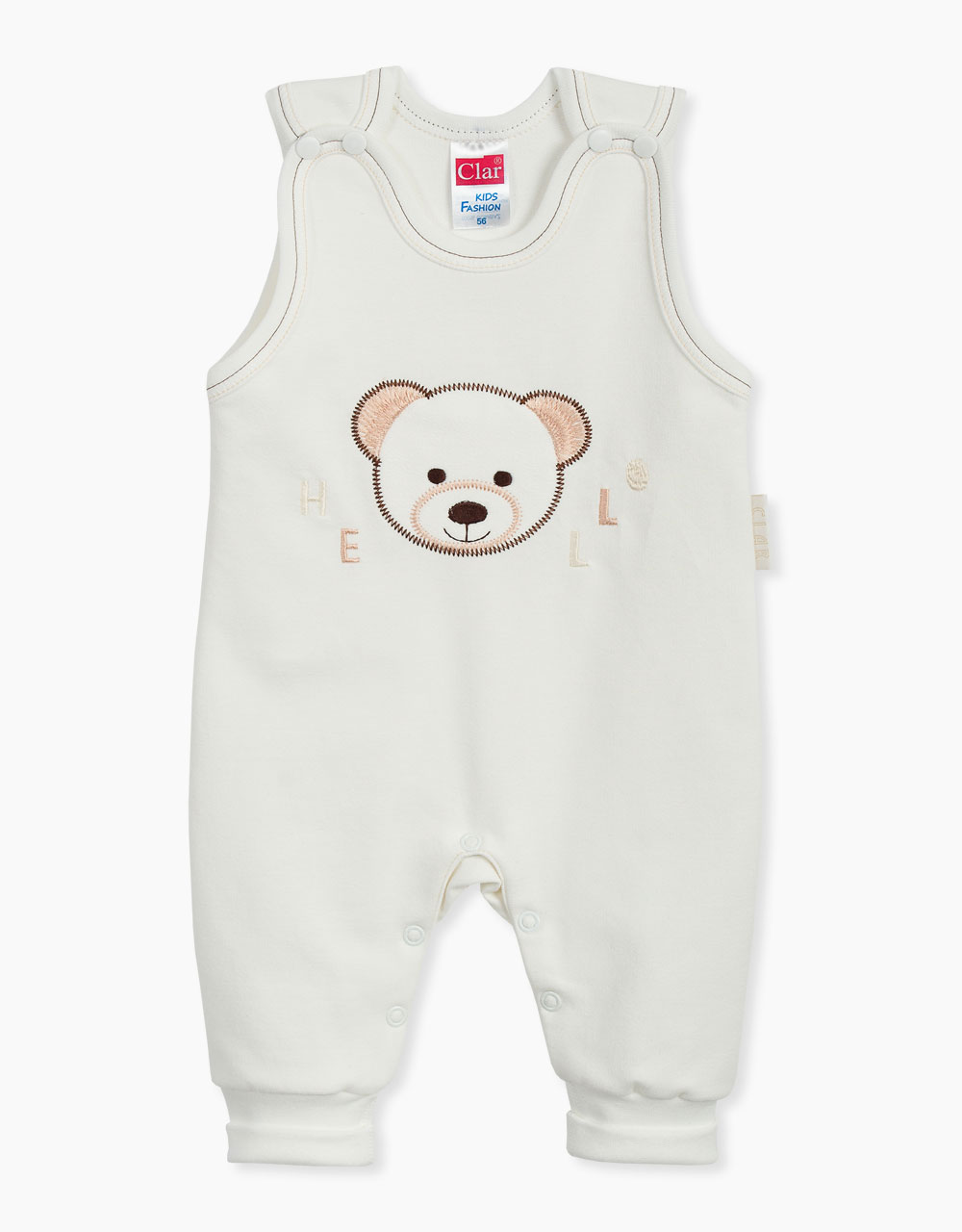 Pajac za dojenčka na naramnice ljubki medvedek