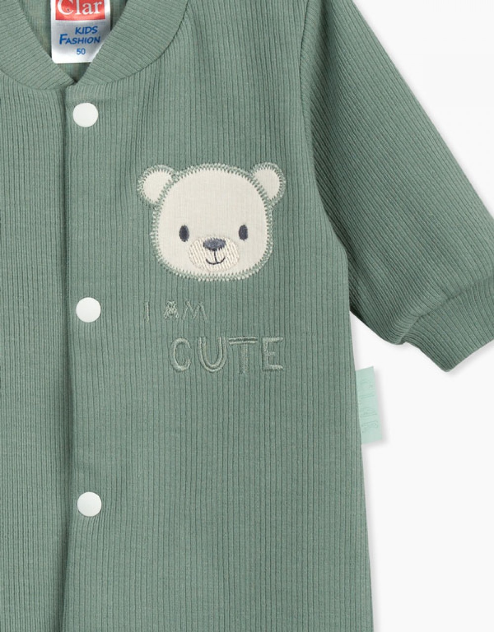 Pajac za dojenčka z rokavi I Am Cute