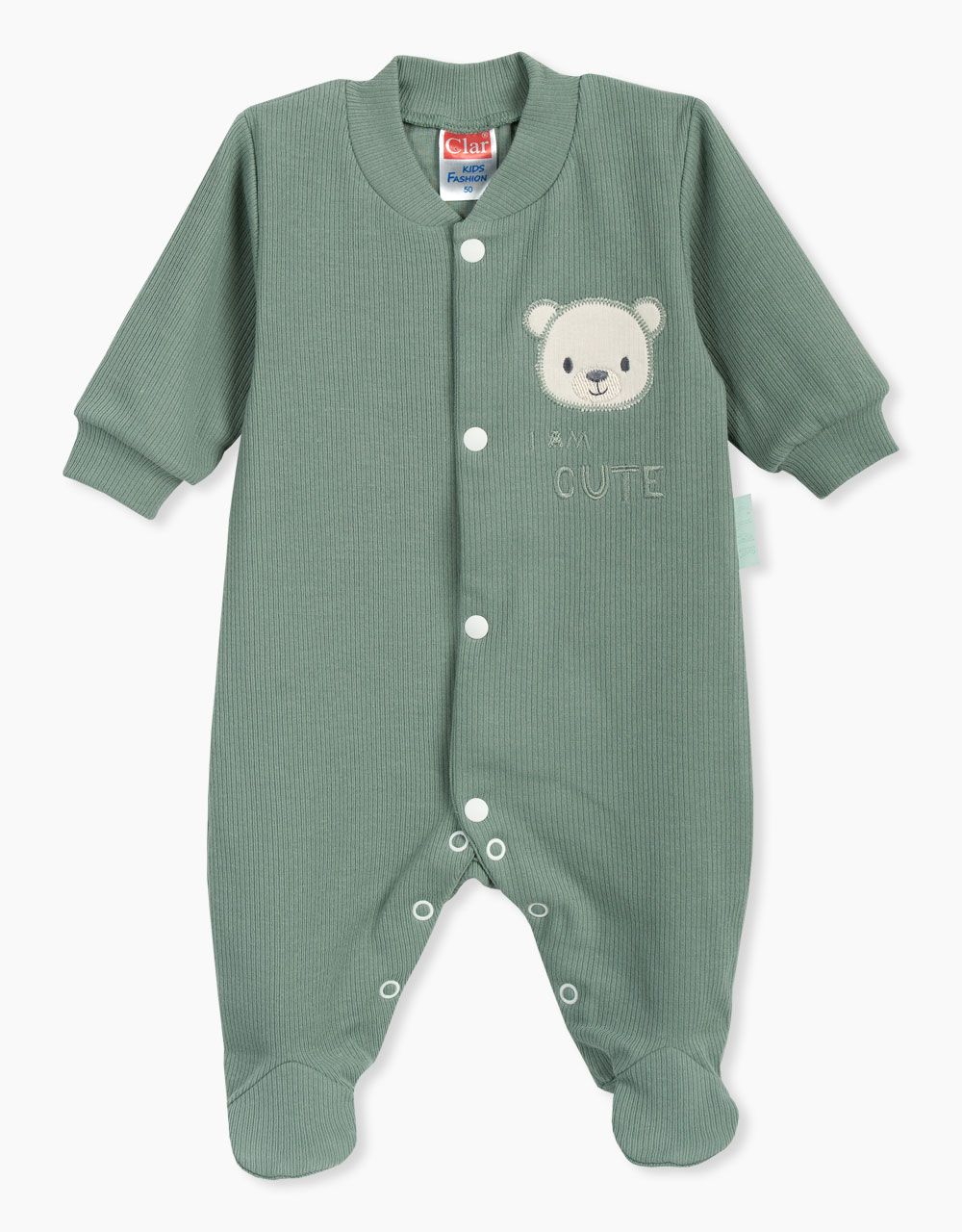 Pajac za dojenčka z rokavi I Am Cute