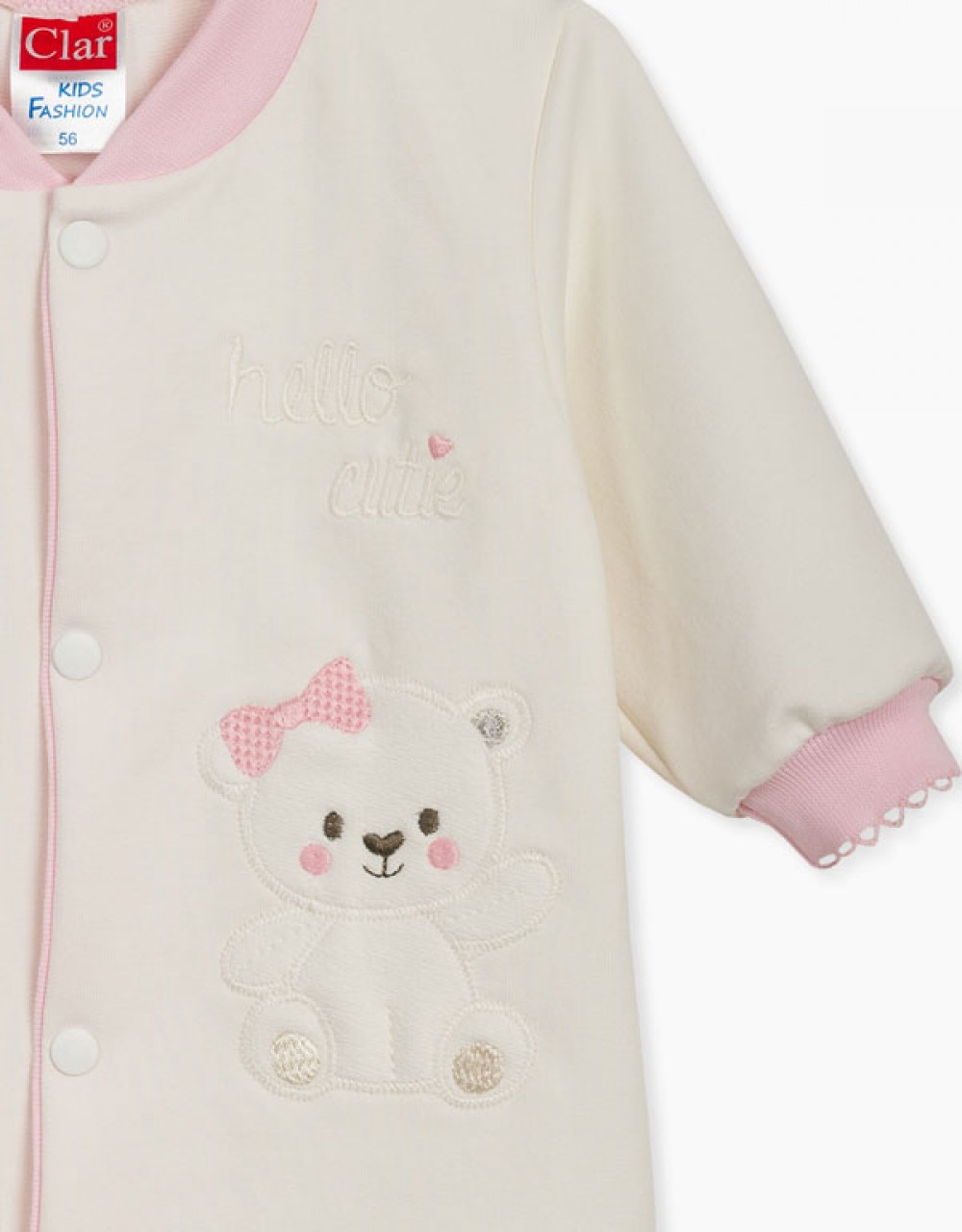 Pajac za dojenčka z rokavi iz bombaža Hello Cuite