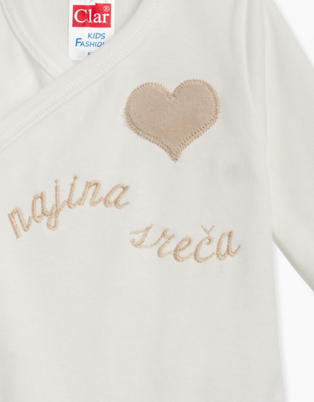 Personaliziran bodi z napisom Najina sreča