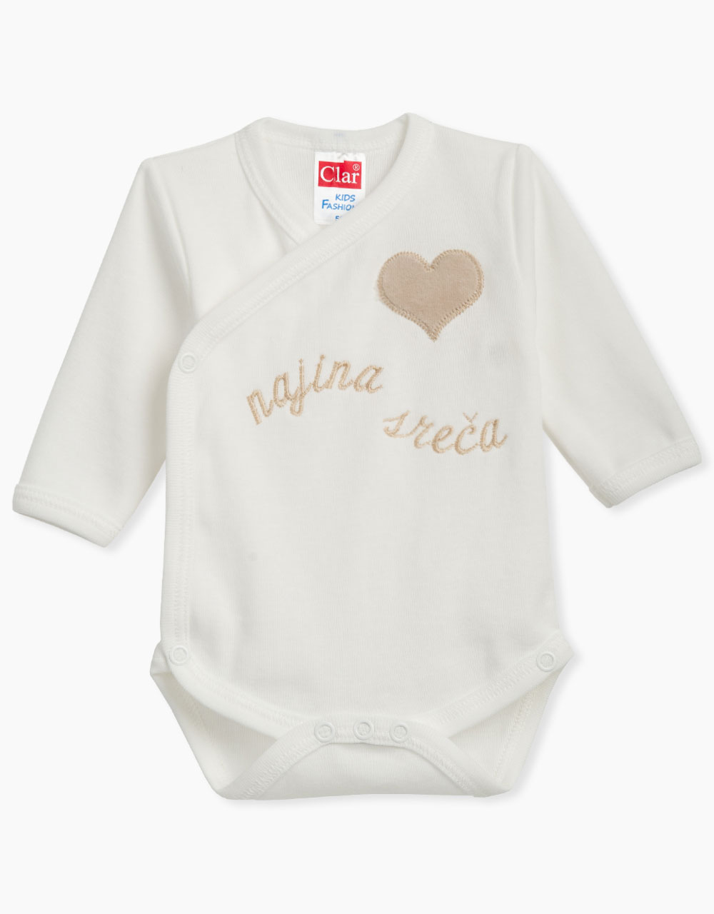 Personaliziran bodi z napisom Najina sreča